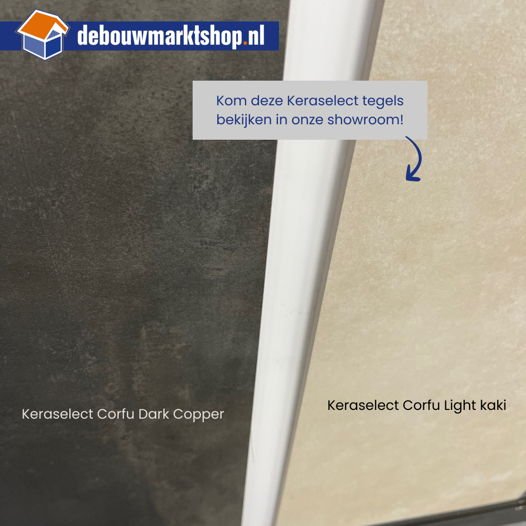 KeraSelect Corfu Vloertegel Steel Grey 60x60cm